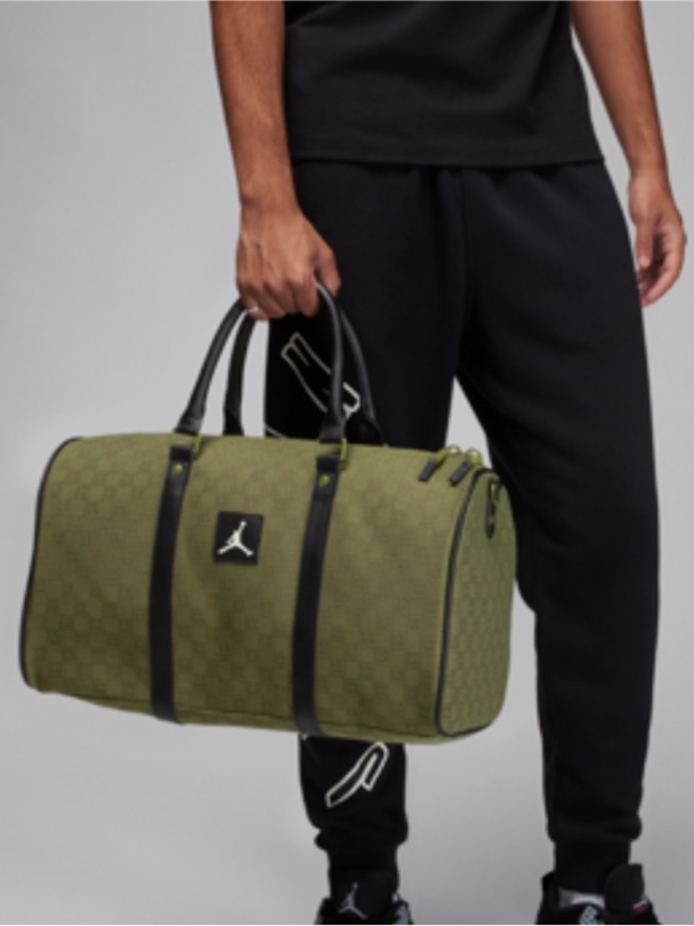 LIKE NEW Air Jordan Olive Travel Duffel